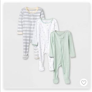 Baby 3 Pack Baby Sleep N’ Play Cloud Isand Mint/White/Gray Newborn